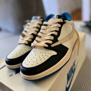 Travis Scott X Air Jordan 1 Low Fragment Design